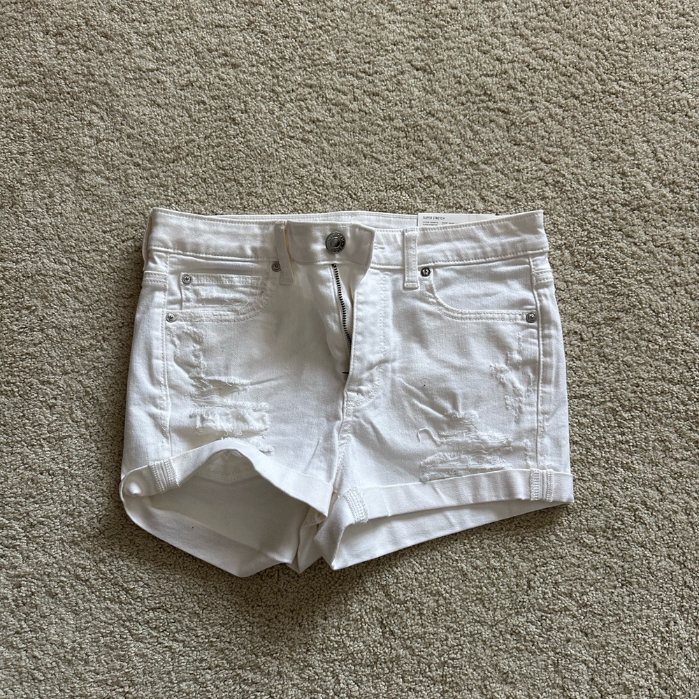 American Eagle Outfitters White Jean Shorts